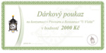 Dárkový poukaz hodnota 2000 Kč